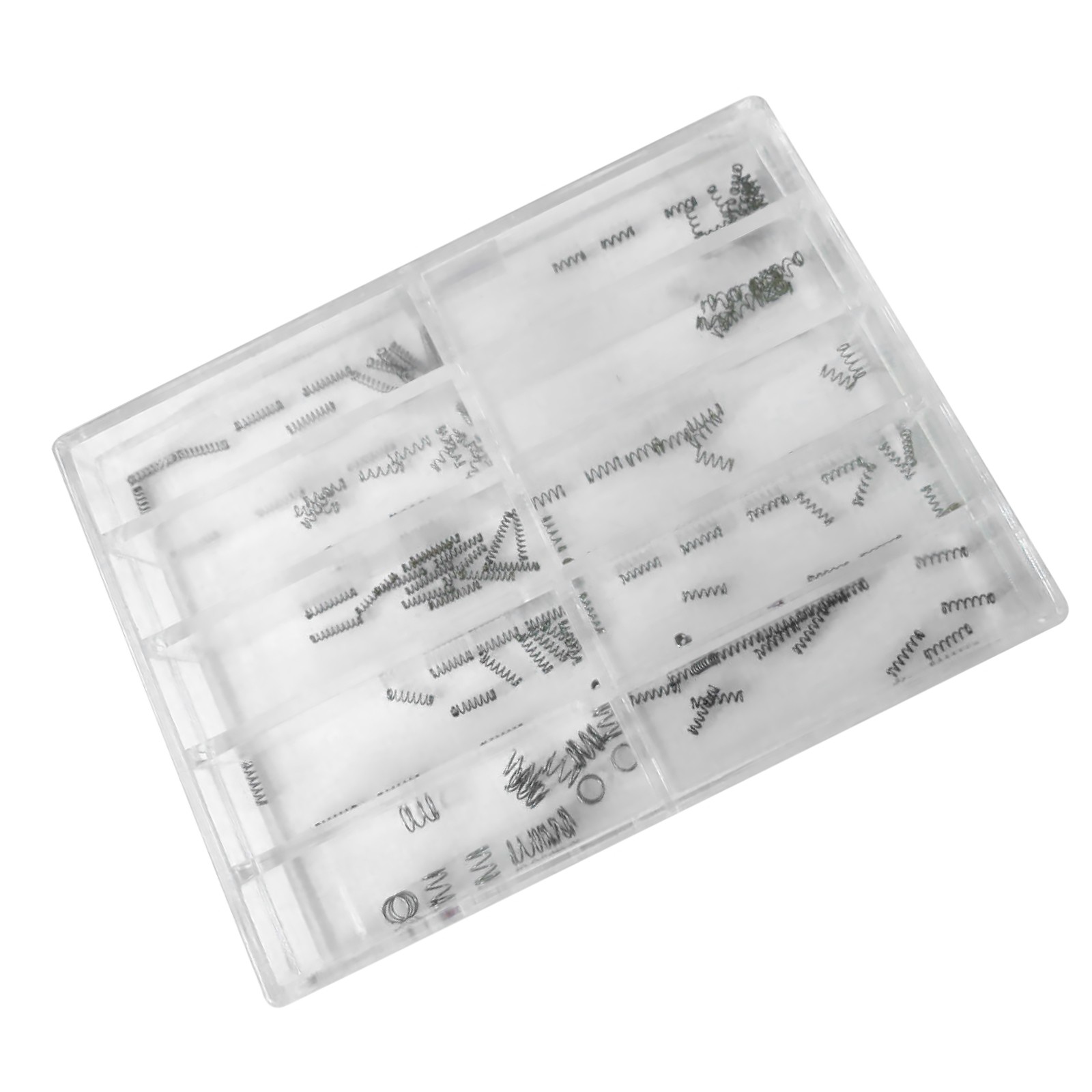 100pcs 10-Size Metal Watch Crown Pusher Spring Assortment Kit Repair Tool