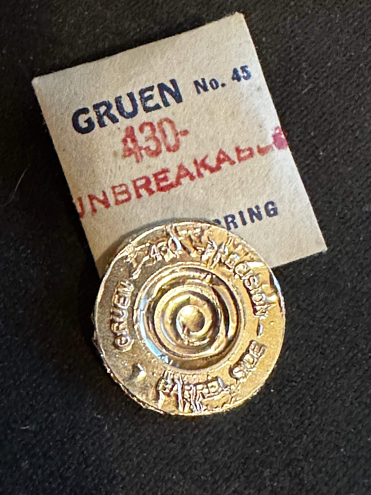 Gruen Factory Mainspring for Gruen caliber 430, 431, 435 & 440 – Steel