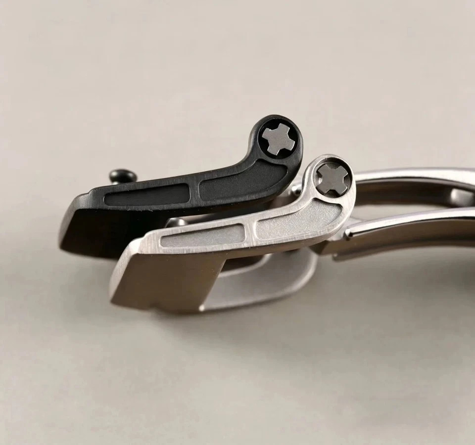 20mm BLACK Butterfly Clasp For Richard Mille RM011 035 055 Watch Strap