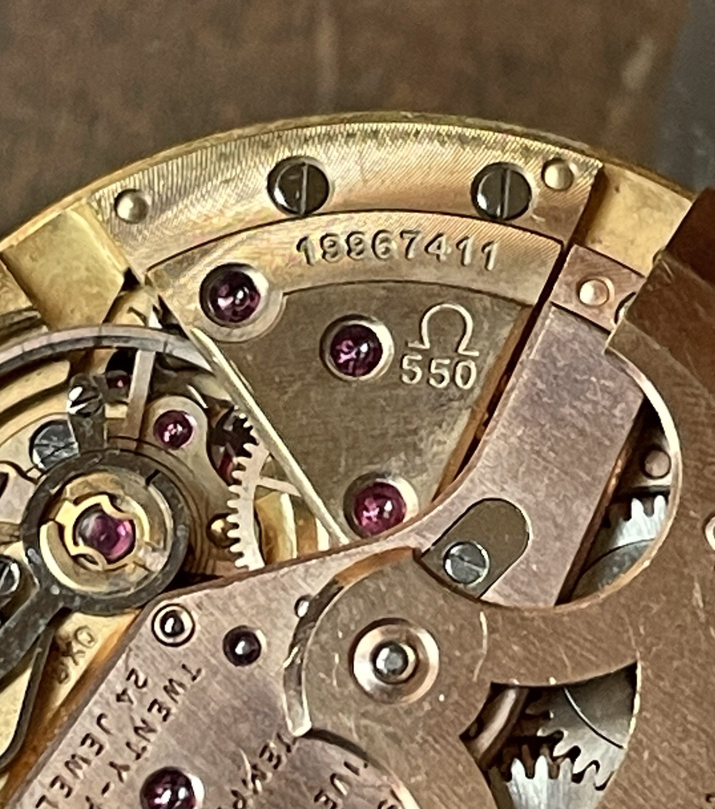 Vintage Omega Seamaster Watch Movement Automatic Cal. 550 Complete Running