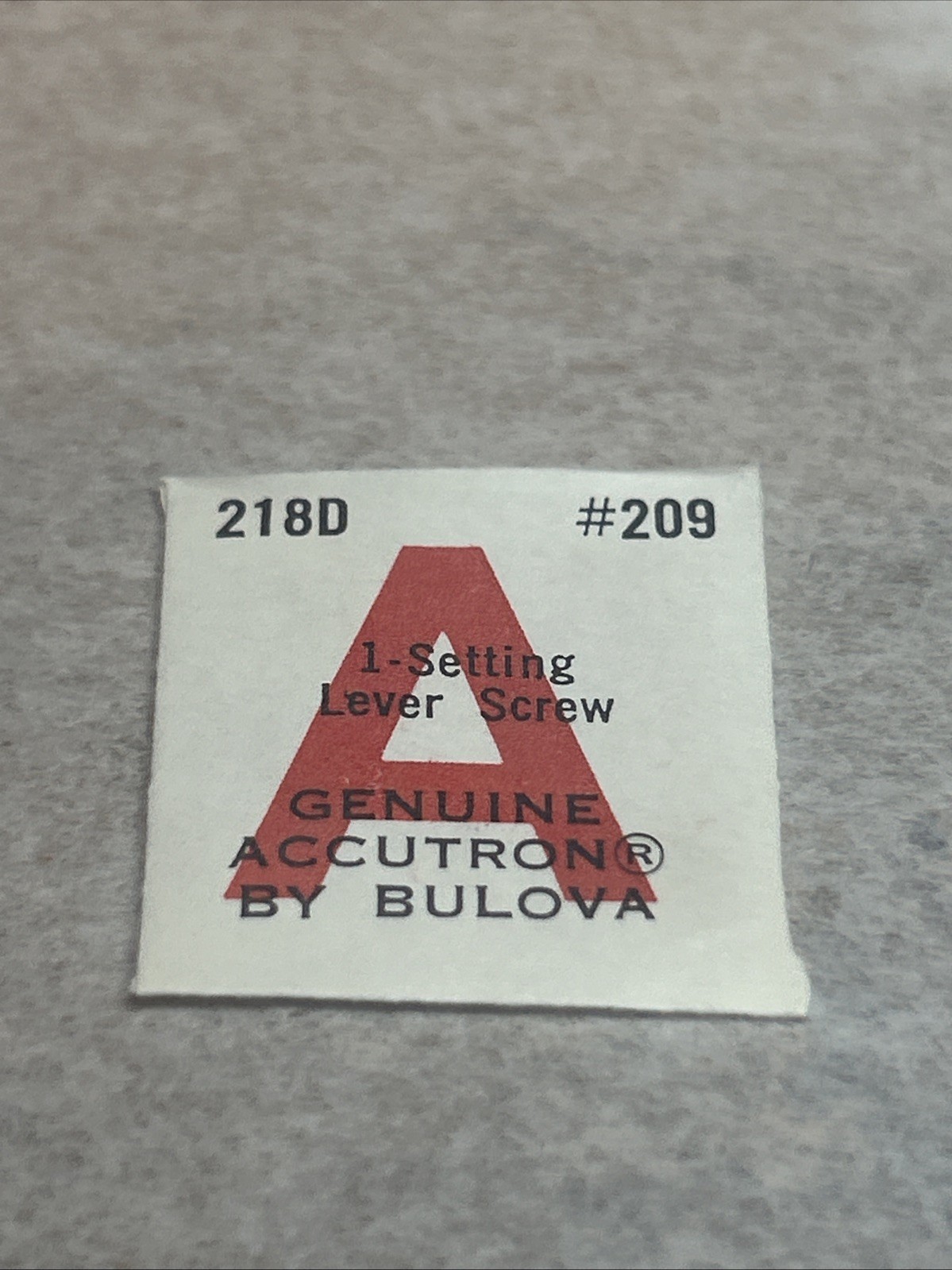 Bulova Accutron 2180 Watch Part # 209 – SET LEVER SCREW