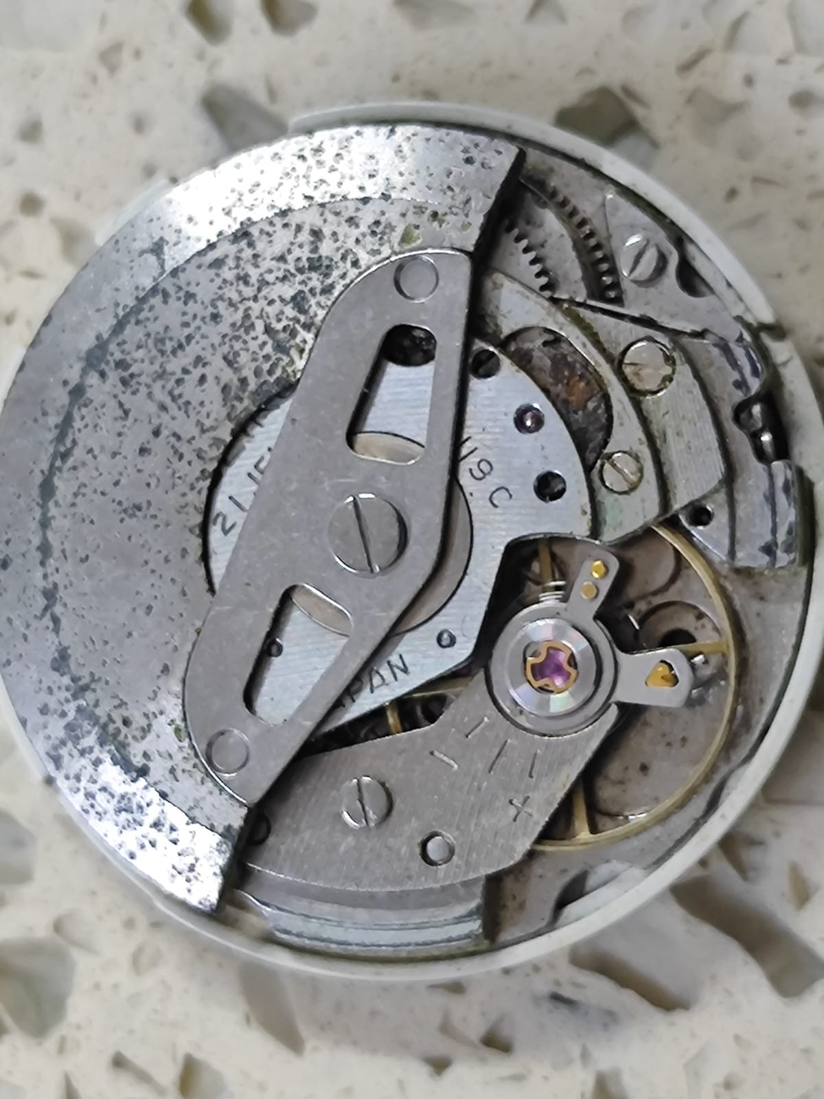 Vintage Seiko 6119C Part Movement -Not Work Balance Good for parts