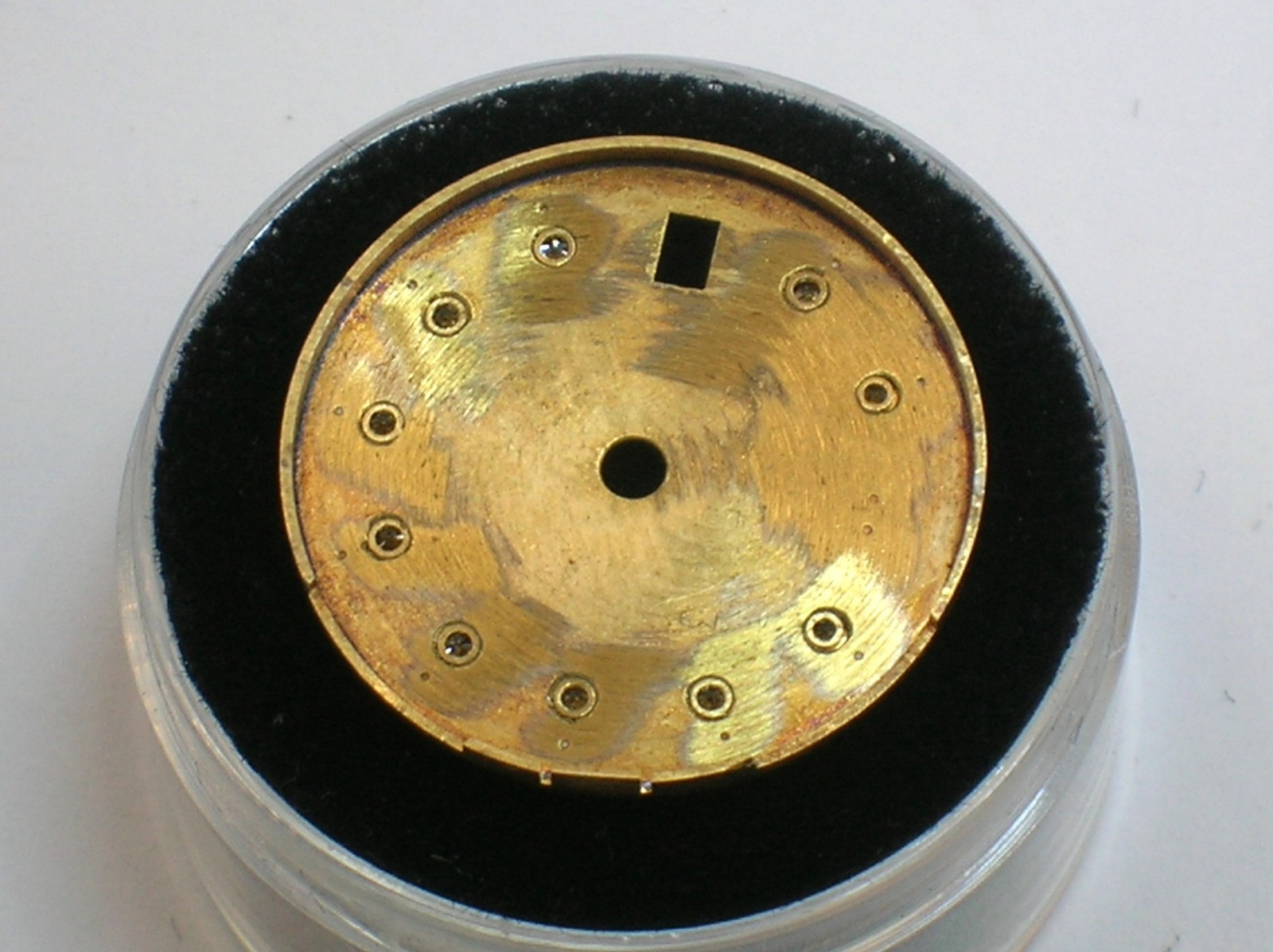 TWO ROLEX MODYFIED WATCH DIALS FOR LADIES WATCHES – USED – 19.9 MM AND 28.6 MM
