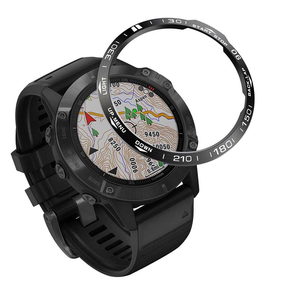 For Garmin Fenix 6 Watch Bezel Ring Cover Frame Metal Case Replacement
