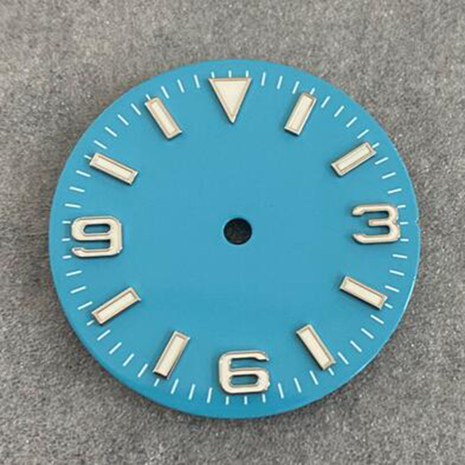 1x 28.5mm 369 Strip Nail Watch Dial Green Luminous for NH35/36/4R/7S Movement