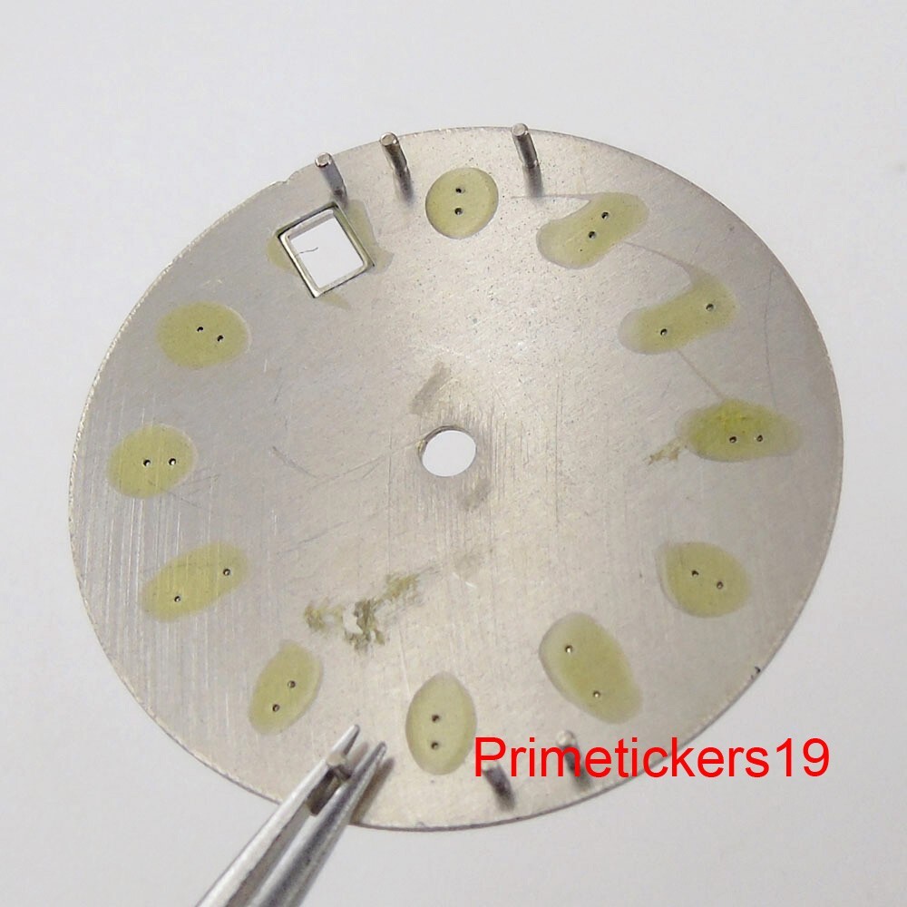 29mm Watch Dial Face Meteorite Pattern Date Window Dive Watch Part Fit NH35 NH36