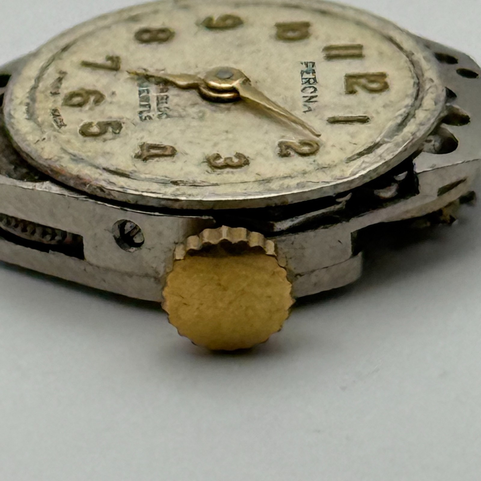FHF 69-21 Watch Movement Perona 17 Jewels Swiss Manual Wind Parts Repair 15.3mm