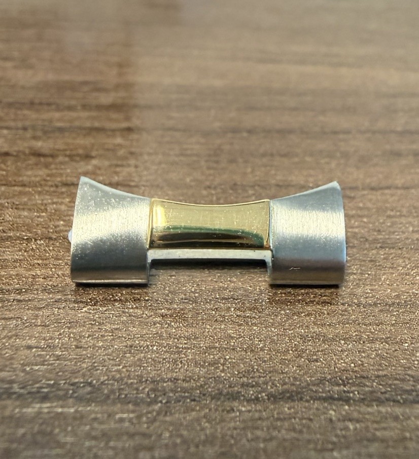 100% Rolex Oyster End link  493 2 Tone 18k Gold & Steel in Good Condition OC#45