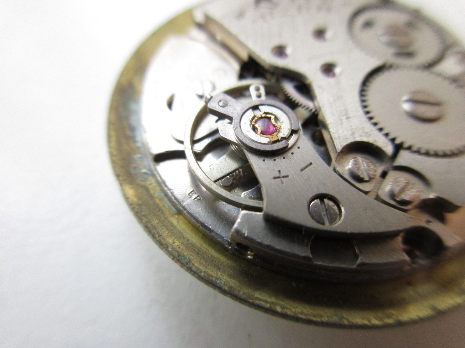 AS ST cal. 1802 Swiss 17 jewels vintage watch movement – running
