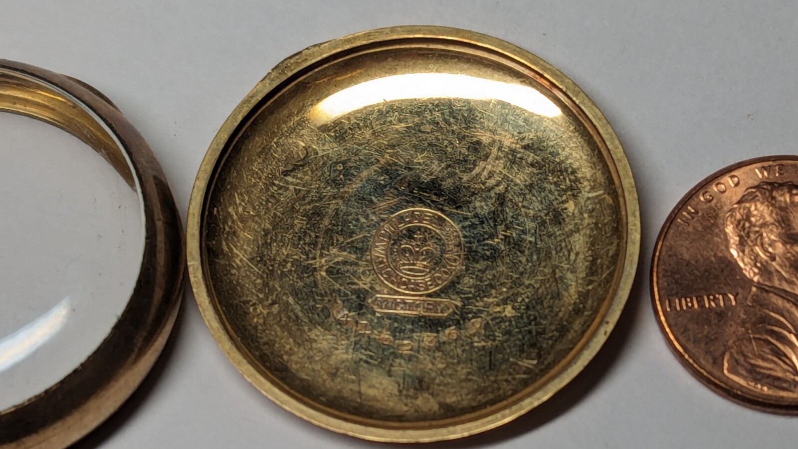 VINTAGE PHILIDELPHIA WATCH CO ROLLED GOLD PLATE POCKET WACH CASE VICTORY
