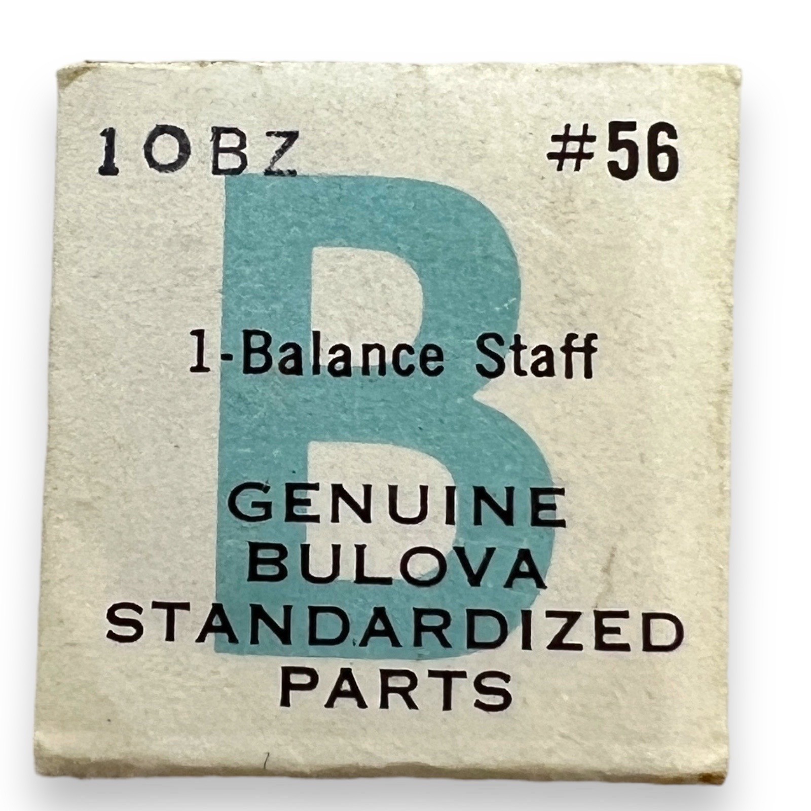 Bulova 10BZ BALANCE STAFF #56 NOS 100/2045 Fits 10BZAC, 10BZACD, 10BZC