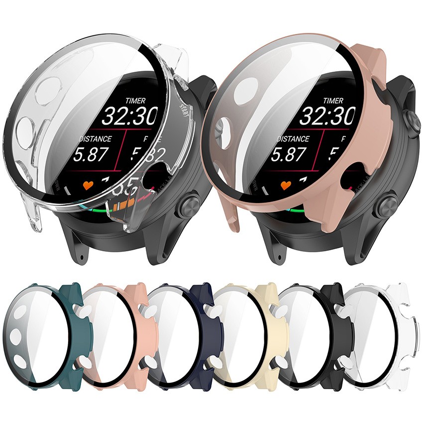 PC Tempered Film Protective Case Watch Case Accessories for Garmin Forerunner970