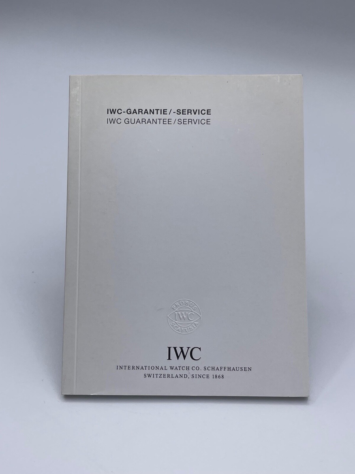 Iwc Pilot Aquatimer Ingenieur libretto garanzia guarantee service 2004 – 2011