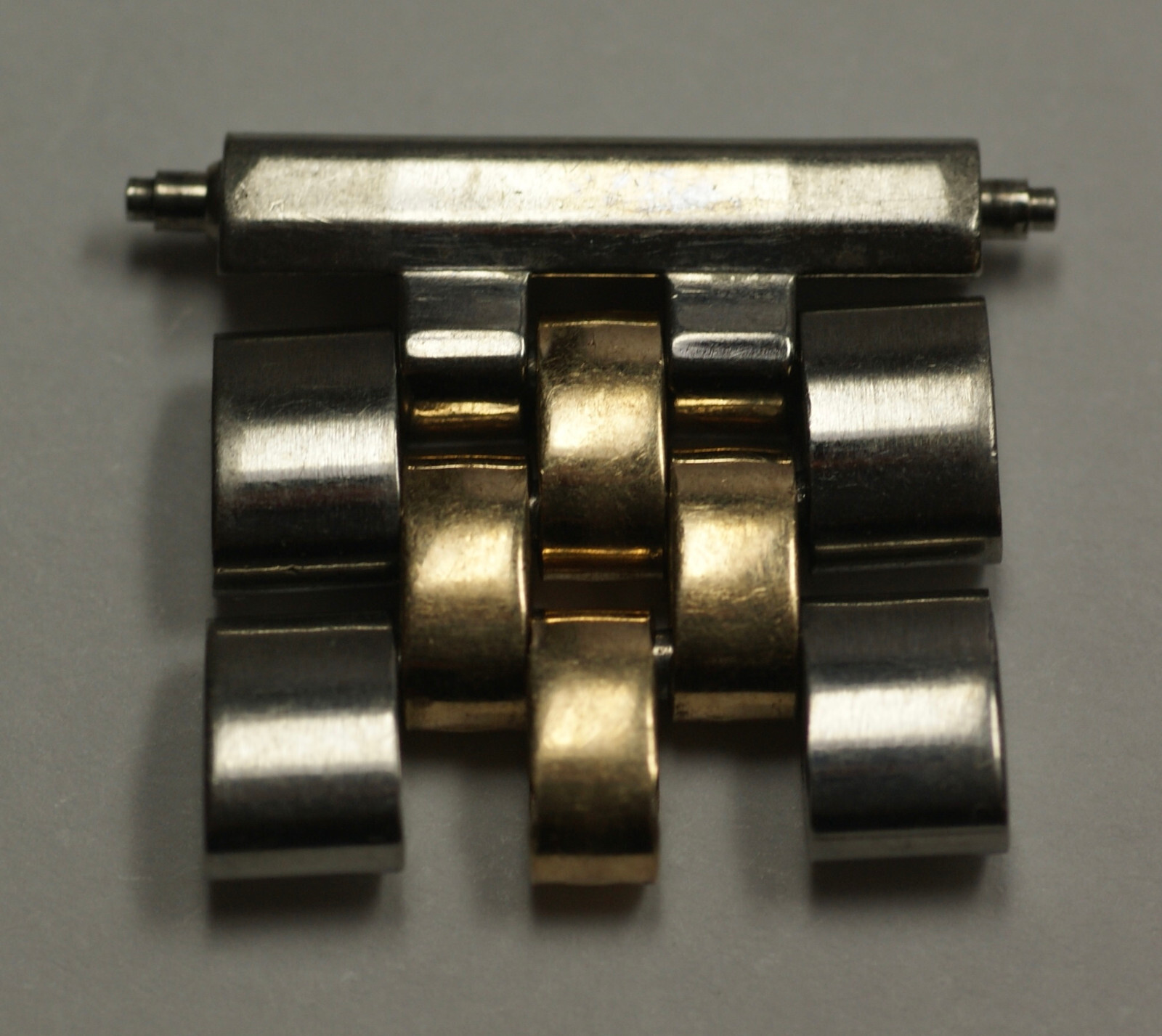 GENUINE ROLEX 15.5mm 14K Gold Steel Jubilee 2 Links Men Datejust Clasp End Part