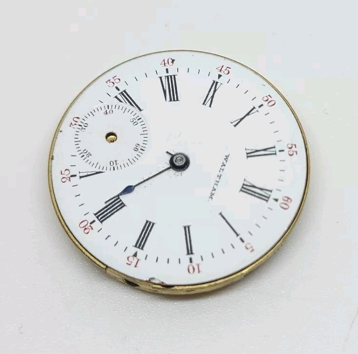 1893 Waltham Model 1891 Grade No. 62 11J 0s Pocket Watch Movement For Repair