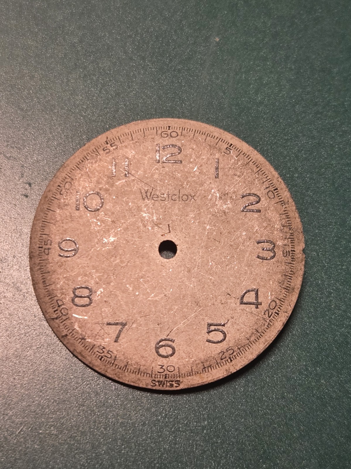 Watch Dial – Westclox Swiss – Feet 5 11 – 27mm