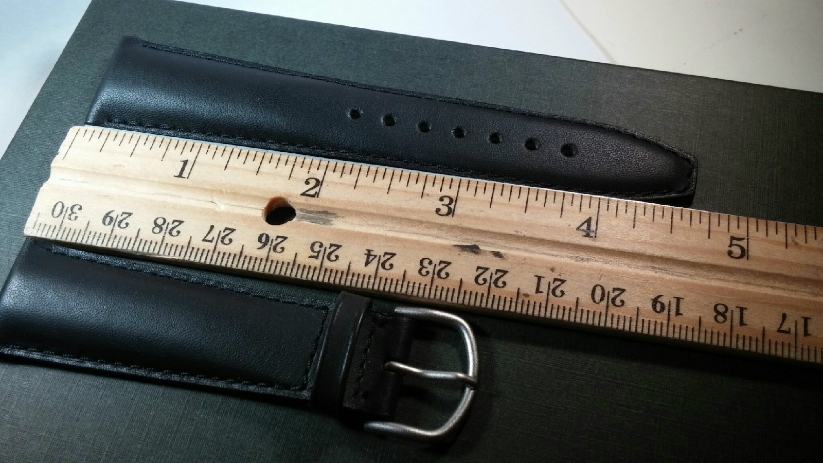 100% Genuine Tag Heuer BLACK Leather Watch Band 22MM – NEW