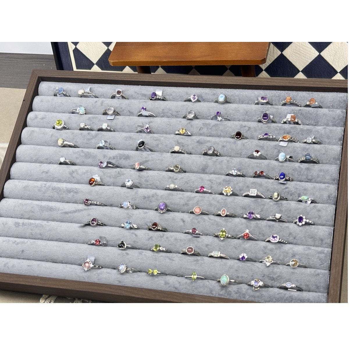 Clear Rough Quartz Rings S925 Silver Resizable Size Natural Crystal Jewelry New
