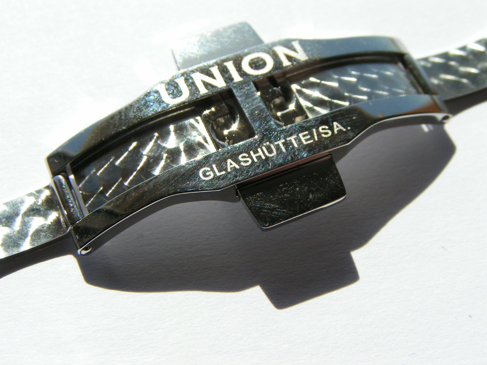 UNION GLASHÜTTE SA D640 000121 Steel 18mm Deployment Deployant Clasp Buckle I520
