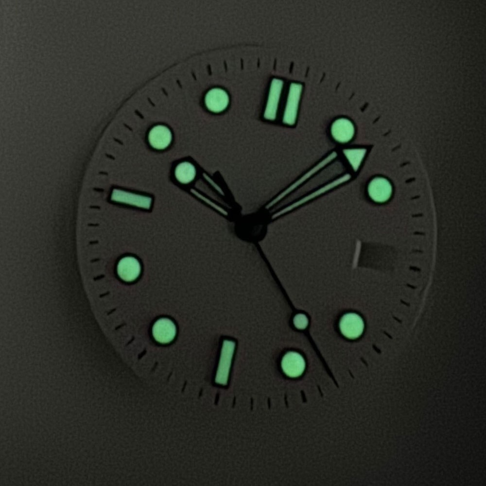 Green Lume Mod White 31mm NH35 Watch Dial Face fit NH35 NH36 Movement Watch Part