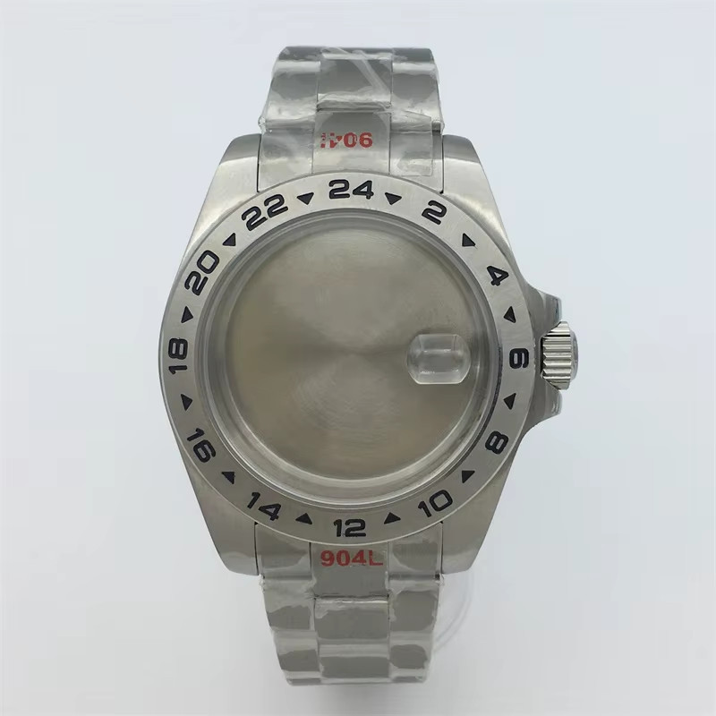 40Mm /43Mm Explore 2 Case Solid Bezel Sapphire Glass Fit NH34 NH35 NH36 ETA2824