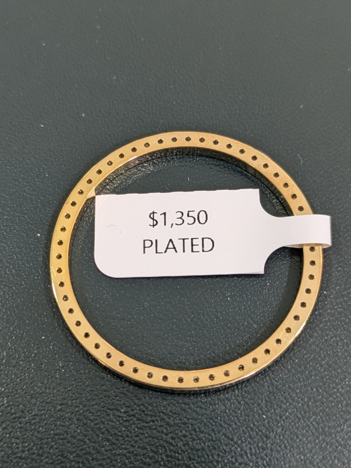 Mens Stainless Steel Diamond Bezel For Rolex 36mm 1.10 Cts Diamonds SS PLATED