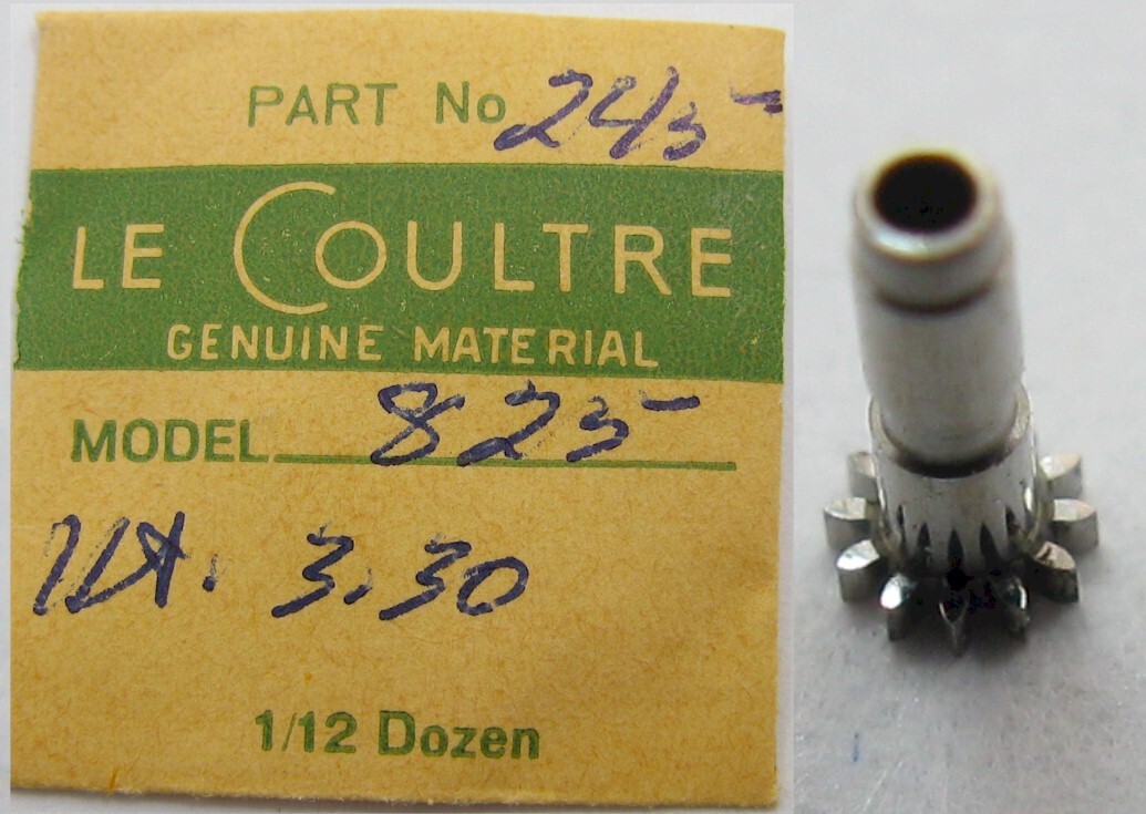 LeCoultre 825 watch movement part: cannon pinion h = 3.3 mm