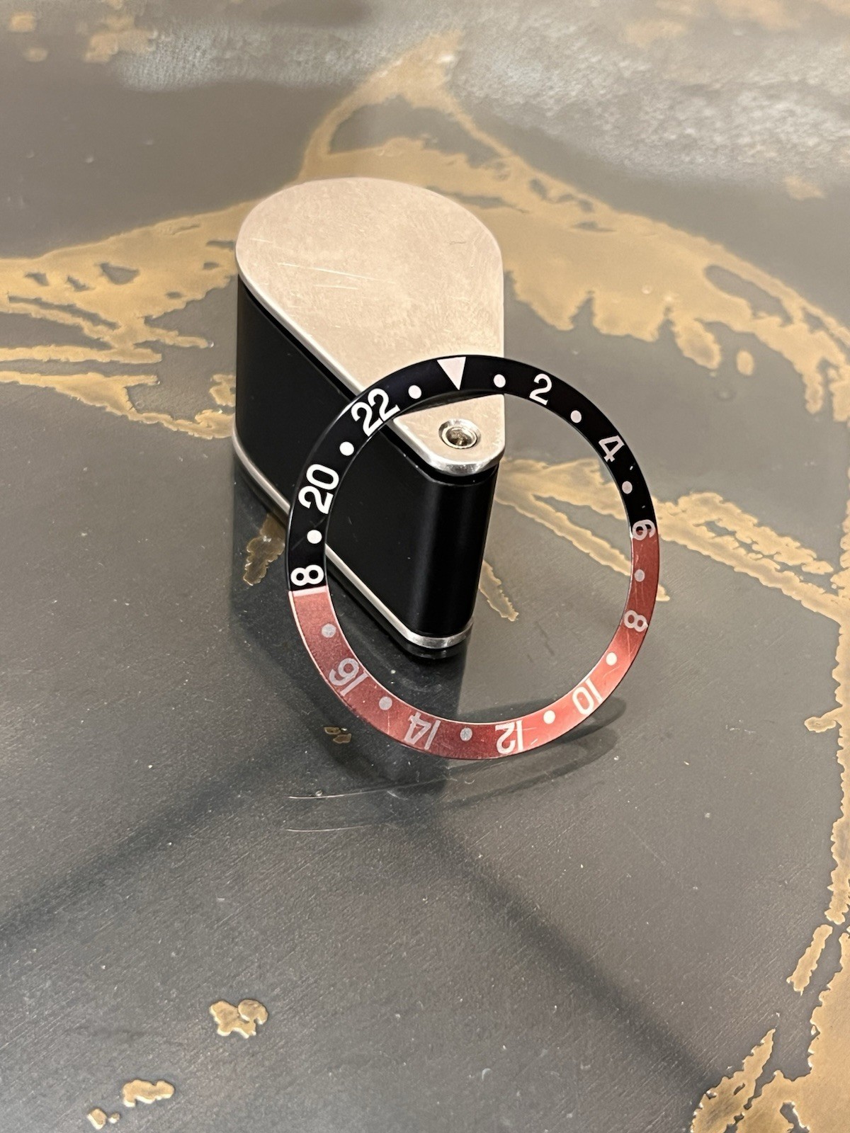 Orig Rolex GMT II Coke Insert Red Black SERIF Faded 16760 16700 16710