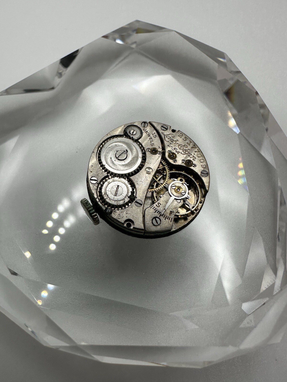 Antique Lady Elgin Woman’s 2.1cm Watch Movement Not Running For Parts JB23