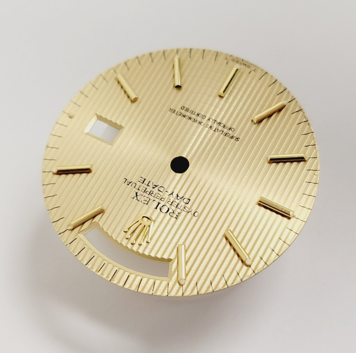 Genuine Factory Rolex Tapestry Champagne Dial 36mm Day-Date 18038 18236