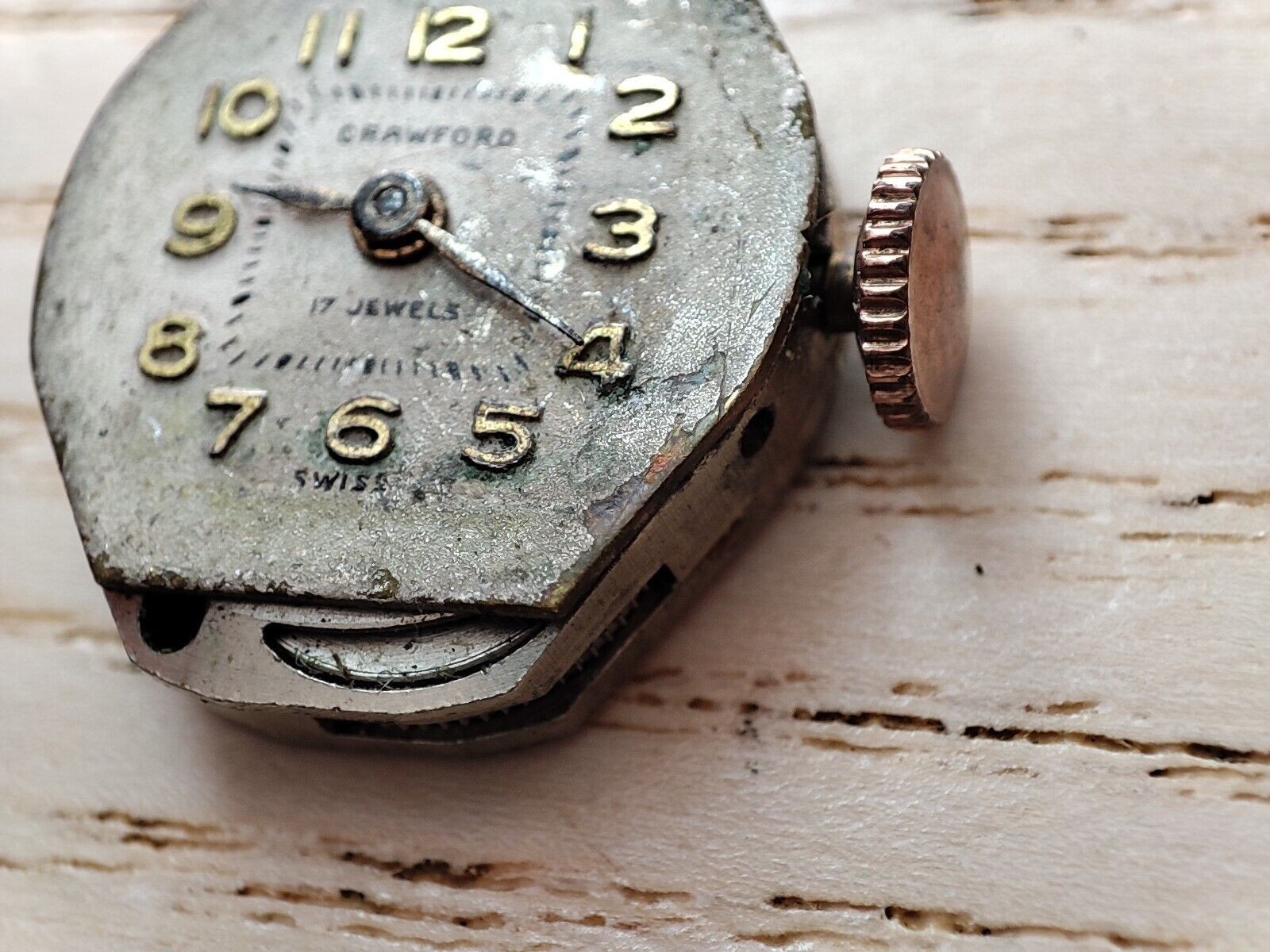 CRAWFORD Watch movement – 18.1 mm – for parts and spares