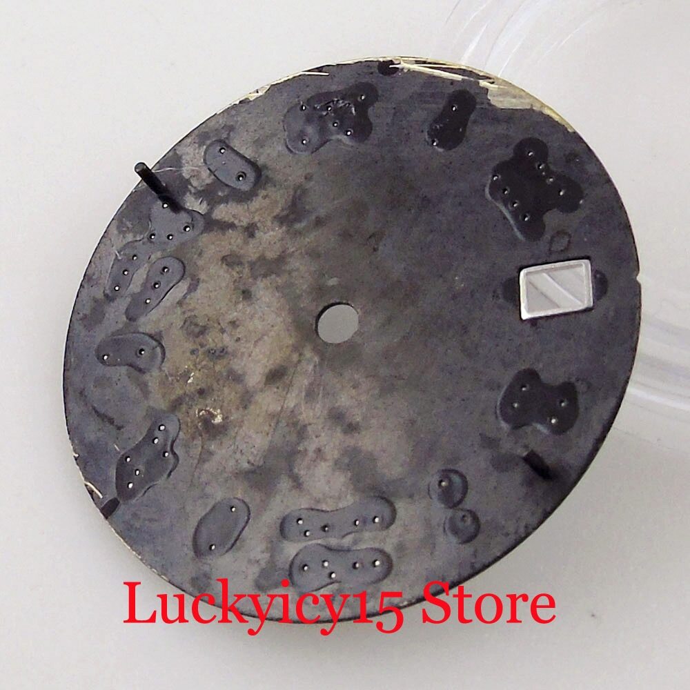 28.5MM Accessories Mens Watch dial Fit NH35A NH36A NH35 NH36 SKX Black Blue Date