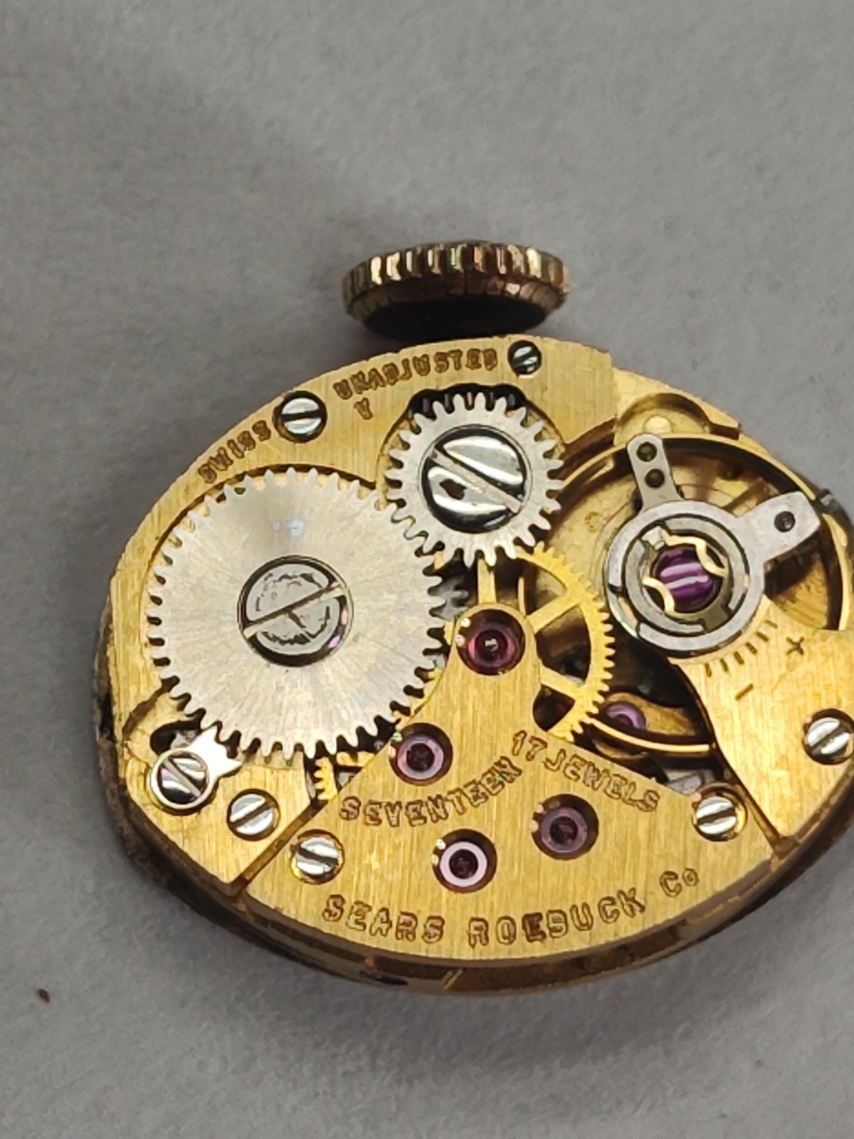 Vintage A. Schild 1977 Elgin 17 jewel ladies wrist watch movement –Tradition