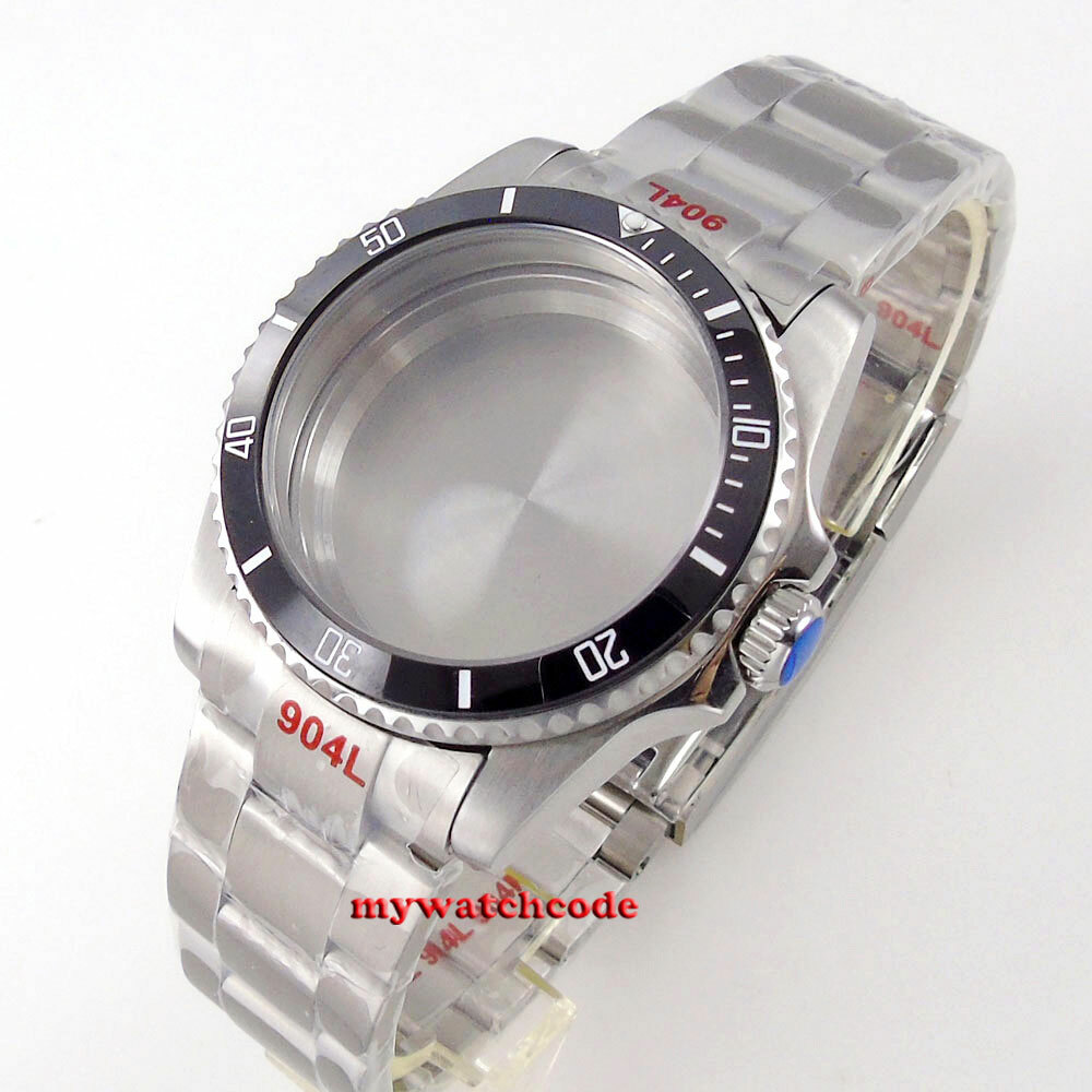 36mm Watch Case ceramic bezel sapphire glass fit NH35 NH36 2824 movement