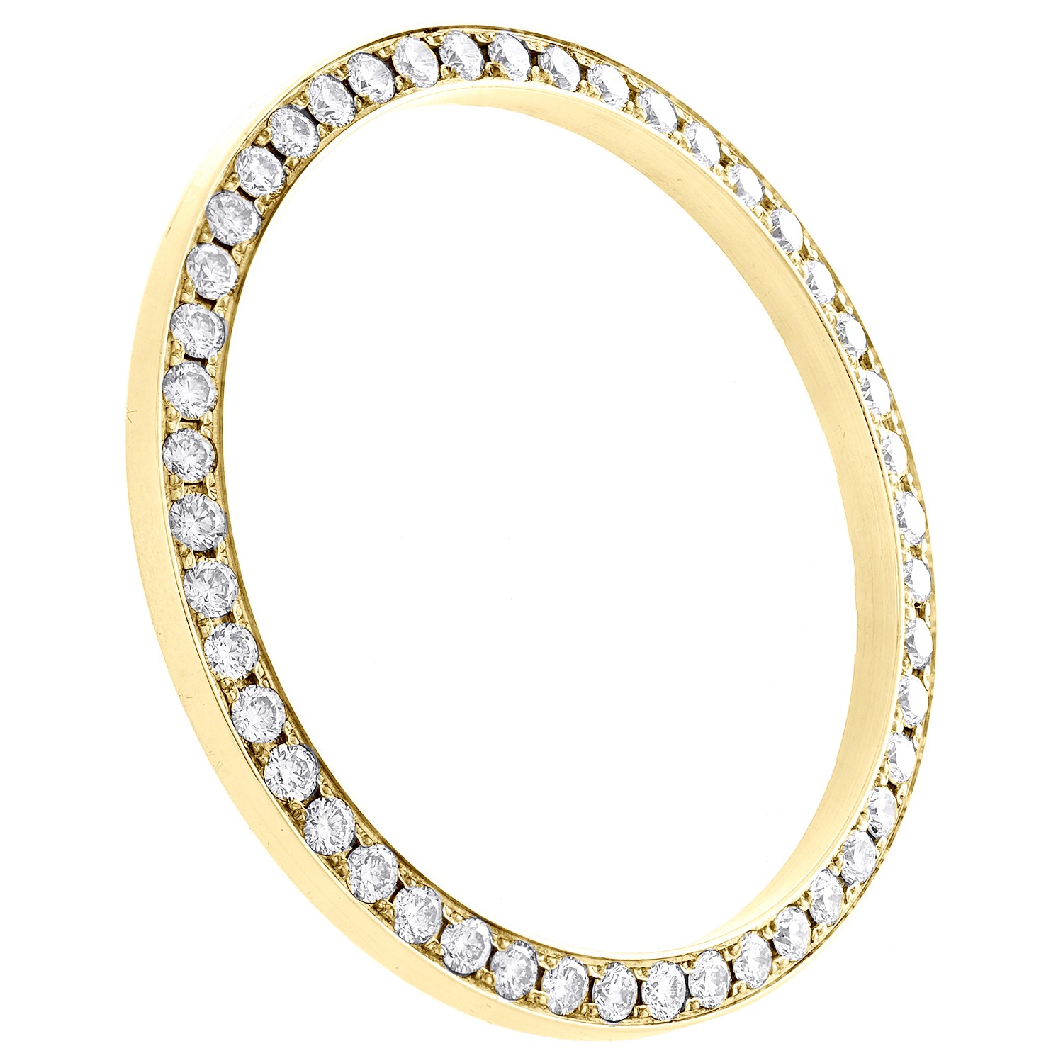 10K Yellow Gold Custom Diamond Bezel For Rolex Day-Date Fits 36mm Watch 1.40 CT.