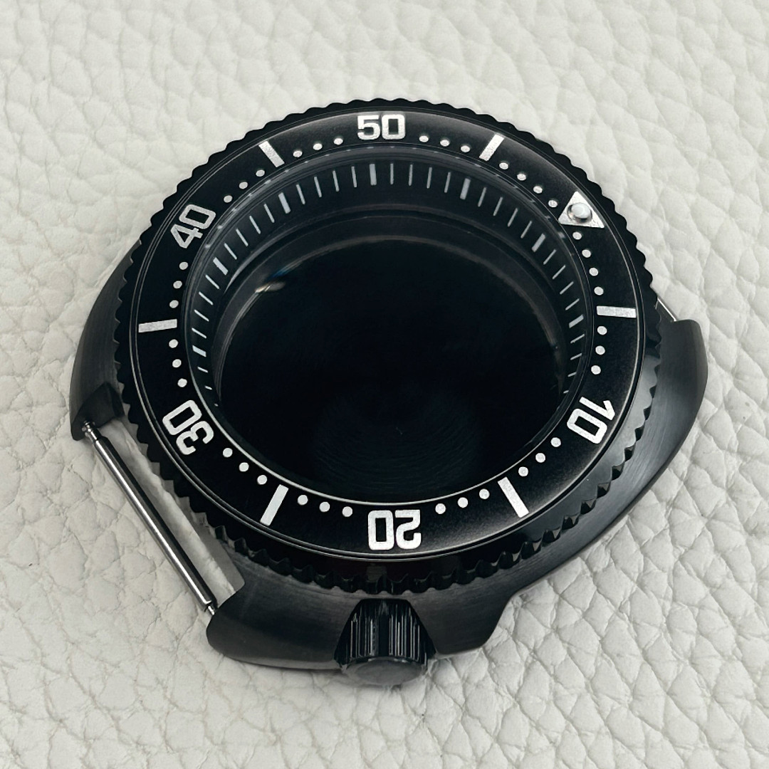For NH35 NH36 4R35 4R15 SKX007 Movement Watch Case Sapphire Glass + Insert Kits