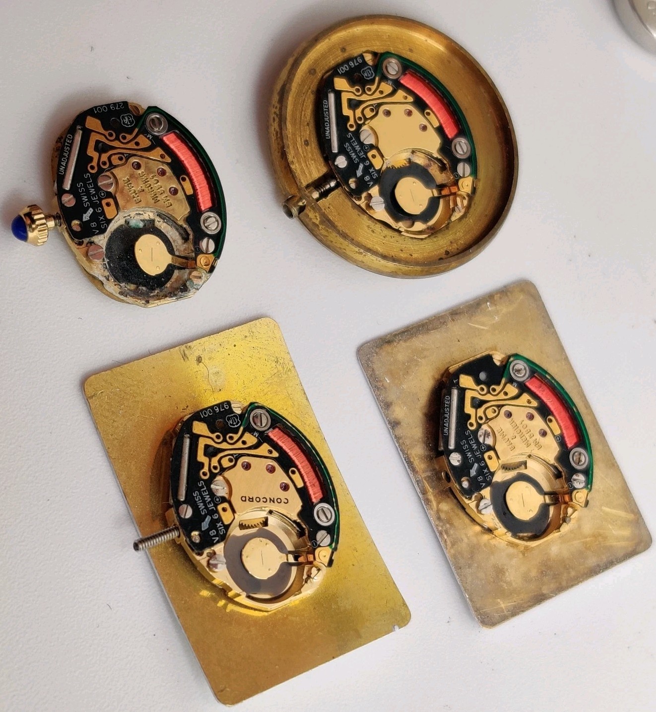 Tiffany & Co. Baume Mercier ETA 279.001 976.001 quartz movements For Repair