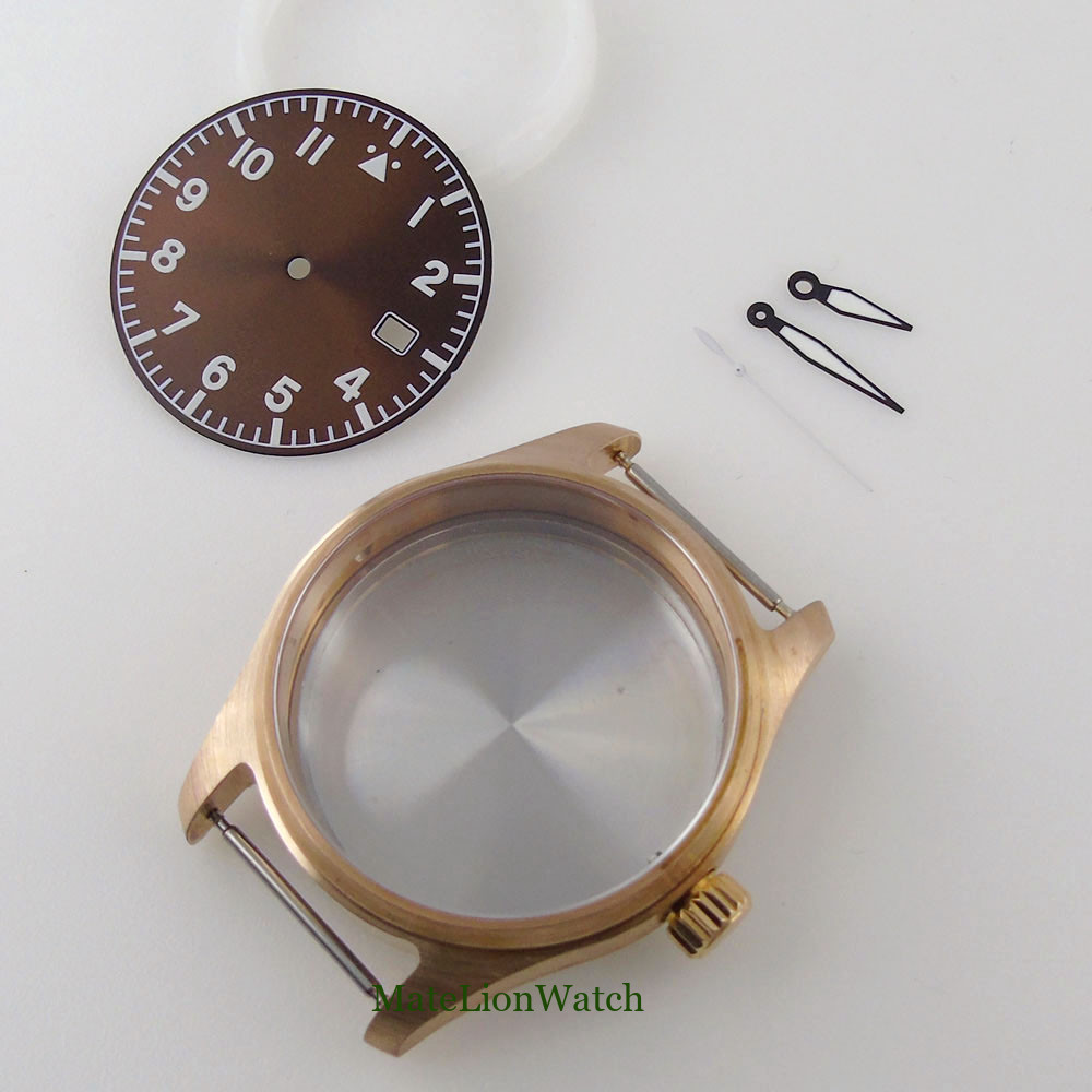 20ATM Solid Bronze Diver Watch Case 39mm Fit NH35 Sapphire Crystal Dial+Hands