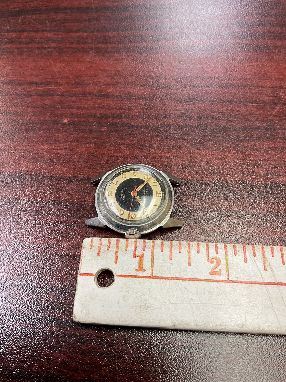 Lathin Automatic 17 Jewels Incabloc Movement/Dial Stainless Steel (Non Working)