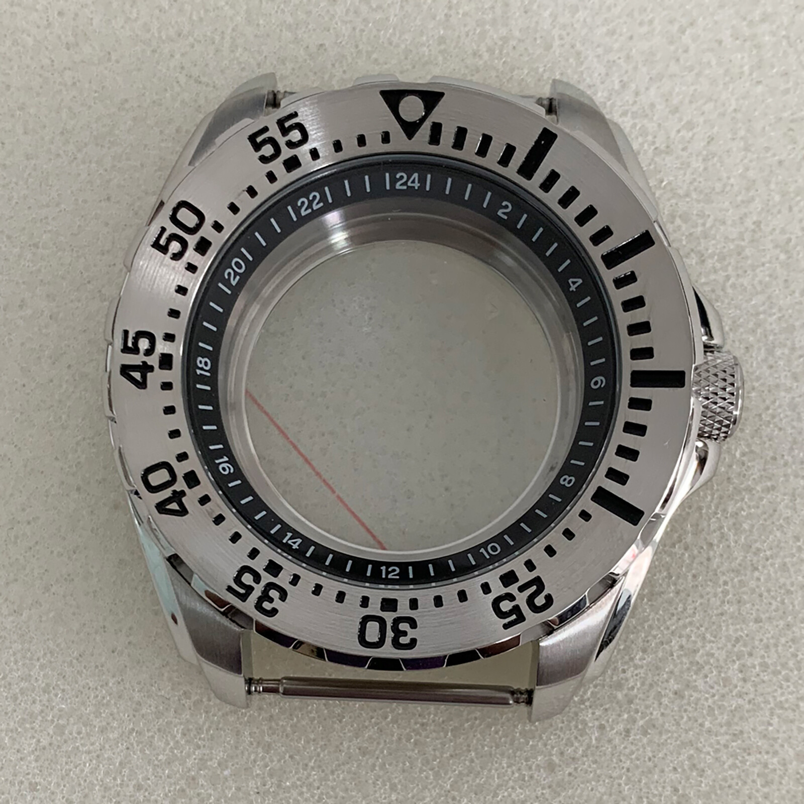 44MM Inner Shadow Case Rotatable Bezel Watch Case for NH35/NH36/4R Movement