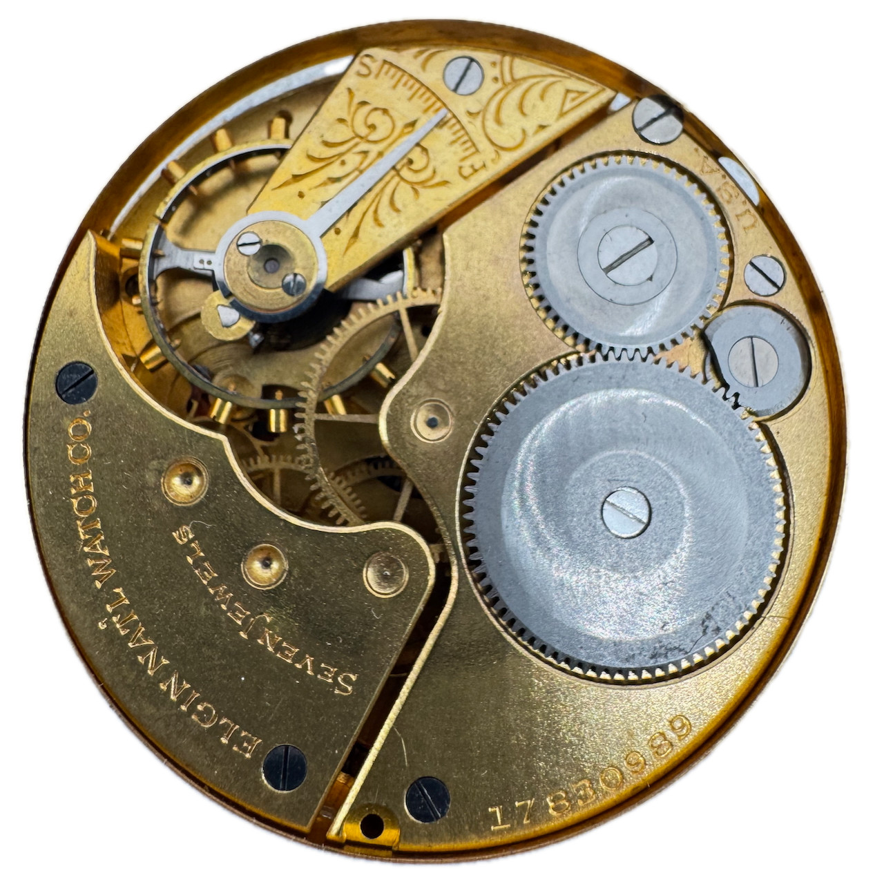 Vintage 16s 1928 Elgin 15 Jewel Mechanical Pocket Watch Movement 313 USA