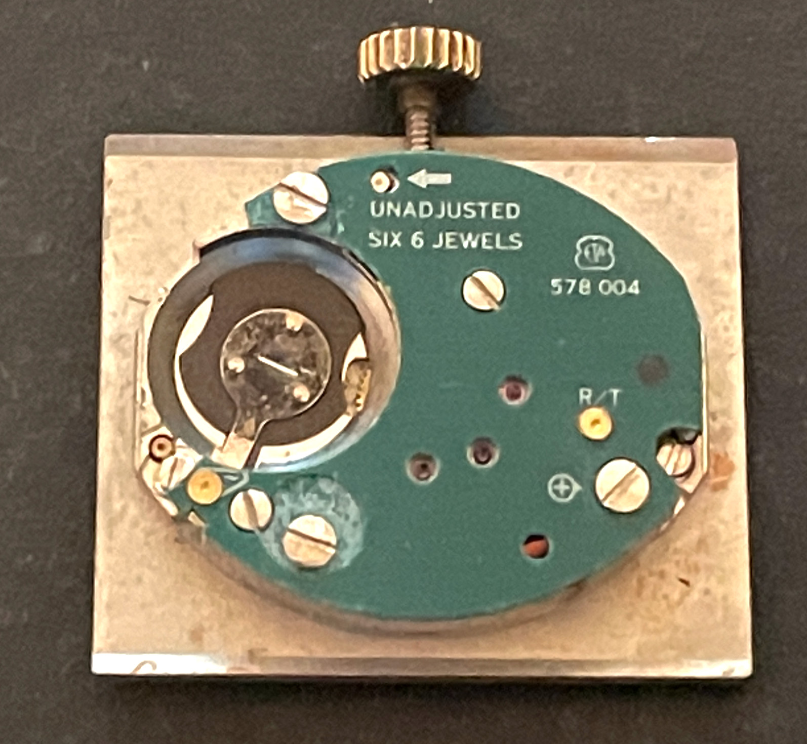 Hamilton ETA 578.004 Women’s Watch Movement Quartz Parts Untested Rose Gold Hand