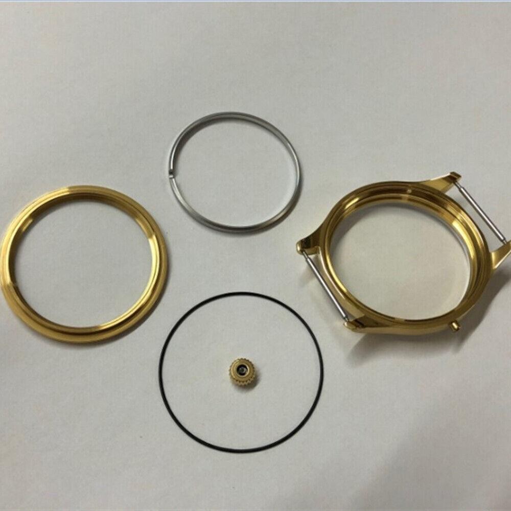 44mm 316L Golden Watch Case for Movement Seagull ST3600/ST3621/ETA6497/ETA6498