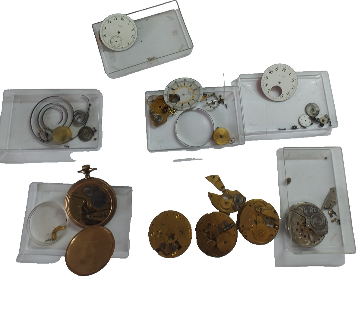 Elite Elgin National Watch Co. Archive: 1900s Movements, Fancy Enamel Dials !!