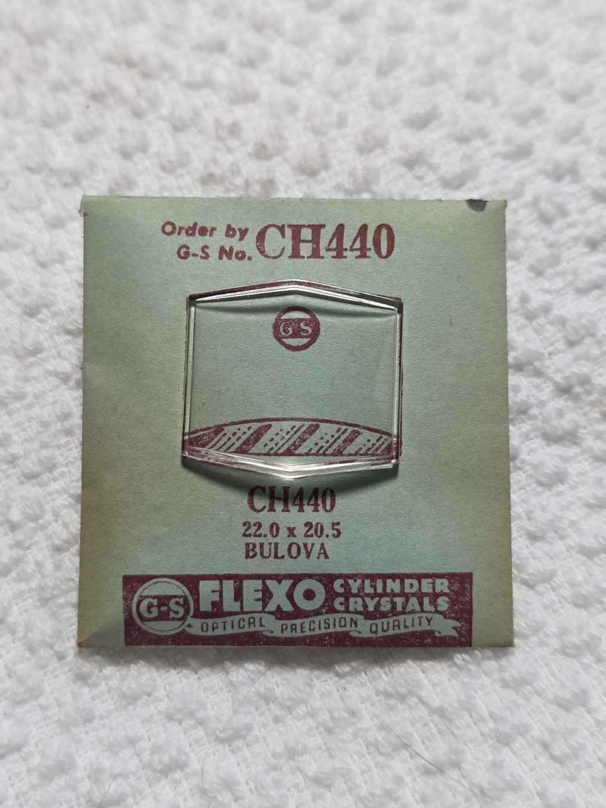 G-S Watch Crystal CH440 Bulova 22.0X20.5