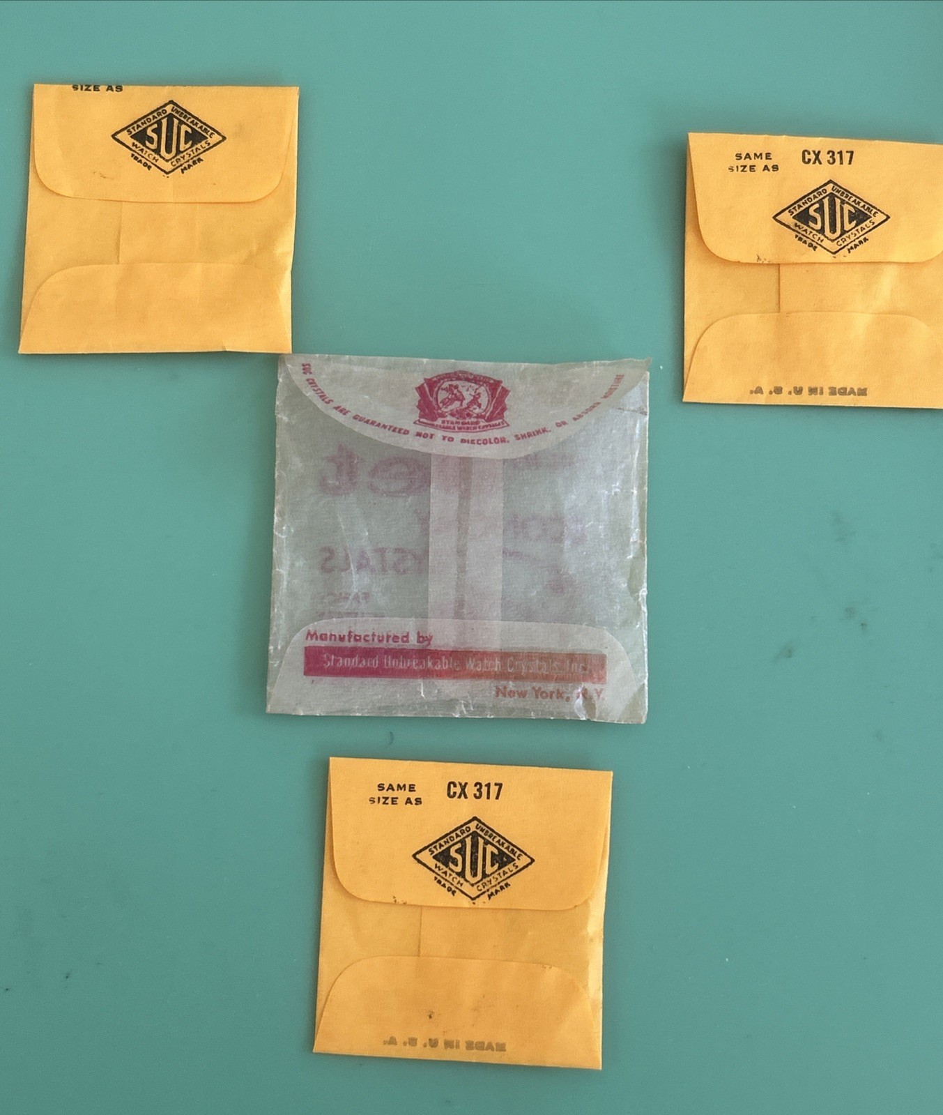 SUC – Crystal – Part JS 118-5 – 12.4×10.4mm NOS – Three Crystals One Price – NOS