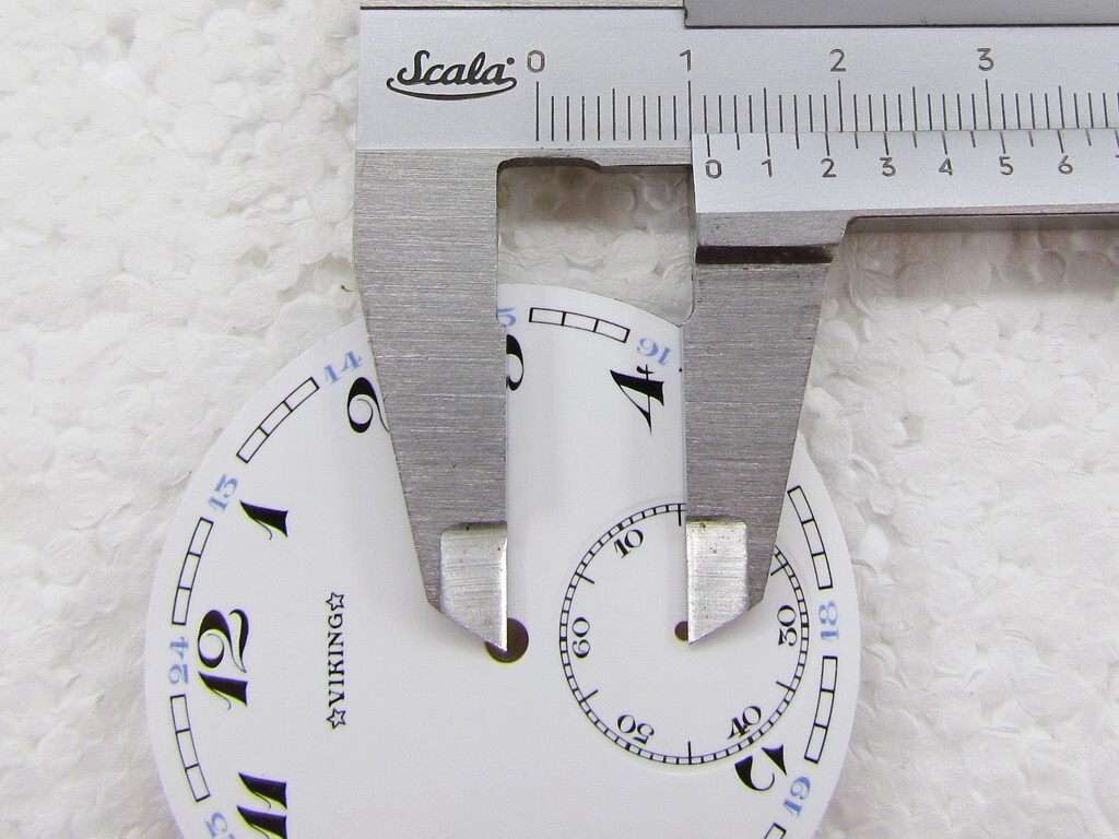 Viking Antique Swiss Original Porcelain Dial Watch-face 44,2 mm for Pocket Watch