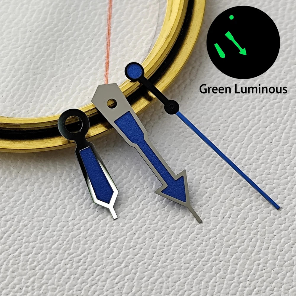 Watch Hands Set Green Luminous Pointers Replacement Needles For NH35/36 /38 NH70