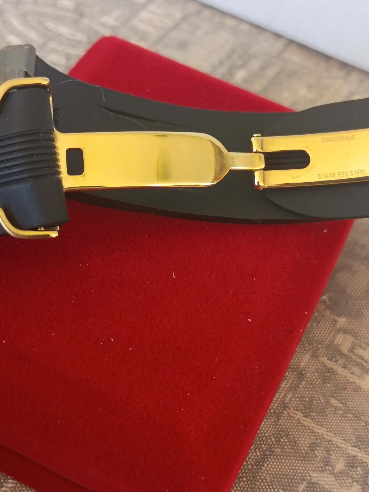 💥Original CARTIER Deployment Buckle Gold Plated 19mm Roadster 2510 W/R Strap💥