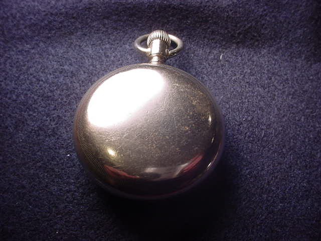 18 SIZE OPEN FACE LEVER SET CASE GREAT NICKEL CASE–EXTRA THICK CRYSTAL!! #104